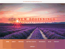Tablet Screenshot of newbeginningstherapeuticcenter.com